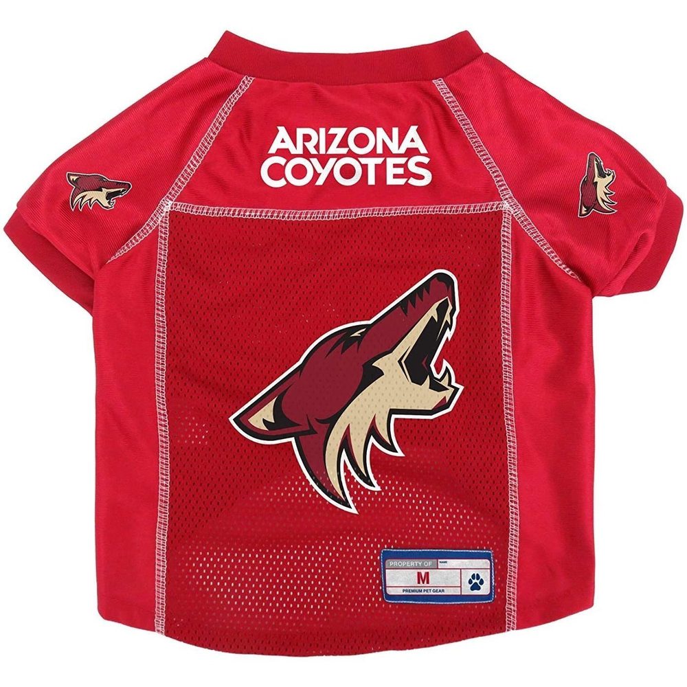 Littlearth Unisex-Adult NHL Arizona Coyotes Stretch Pet Jersey, Size Large